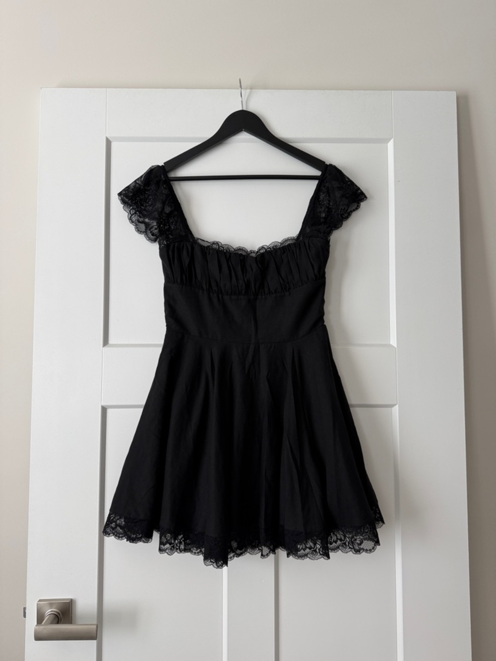 House of CB Black Lace Trim Mini